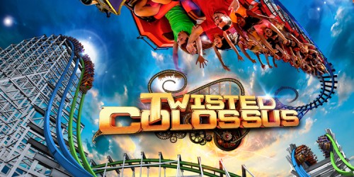 Twisted Colossus Train appears at Six Flags Magic Mountain