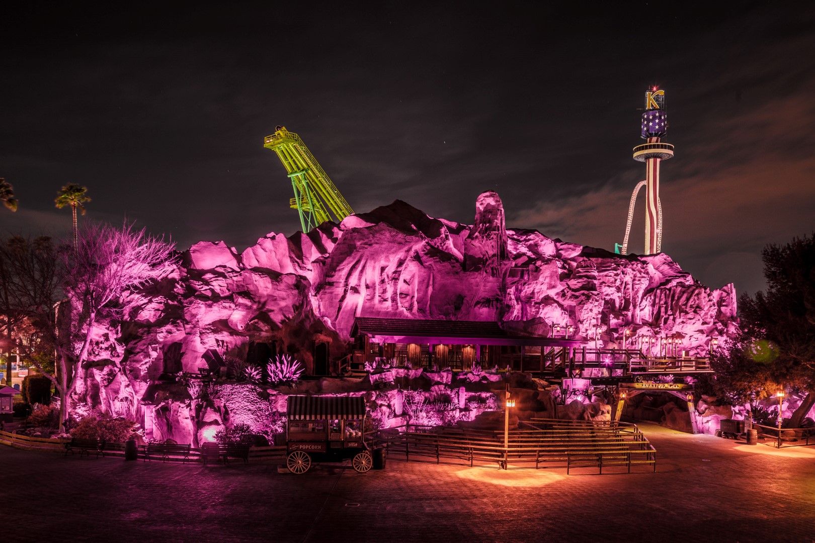Knott's Calico Mine Ride_Pink for a Cure_Horizontal Single Shot (Large)