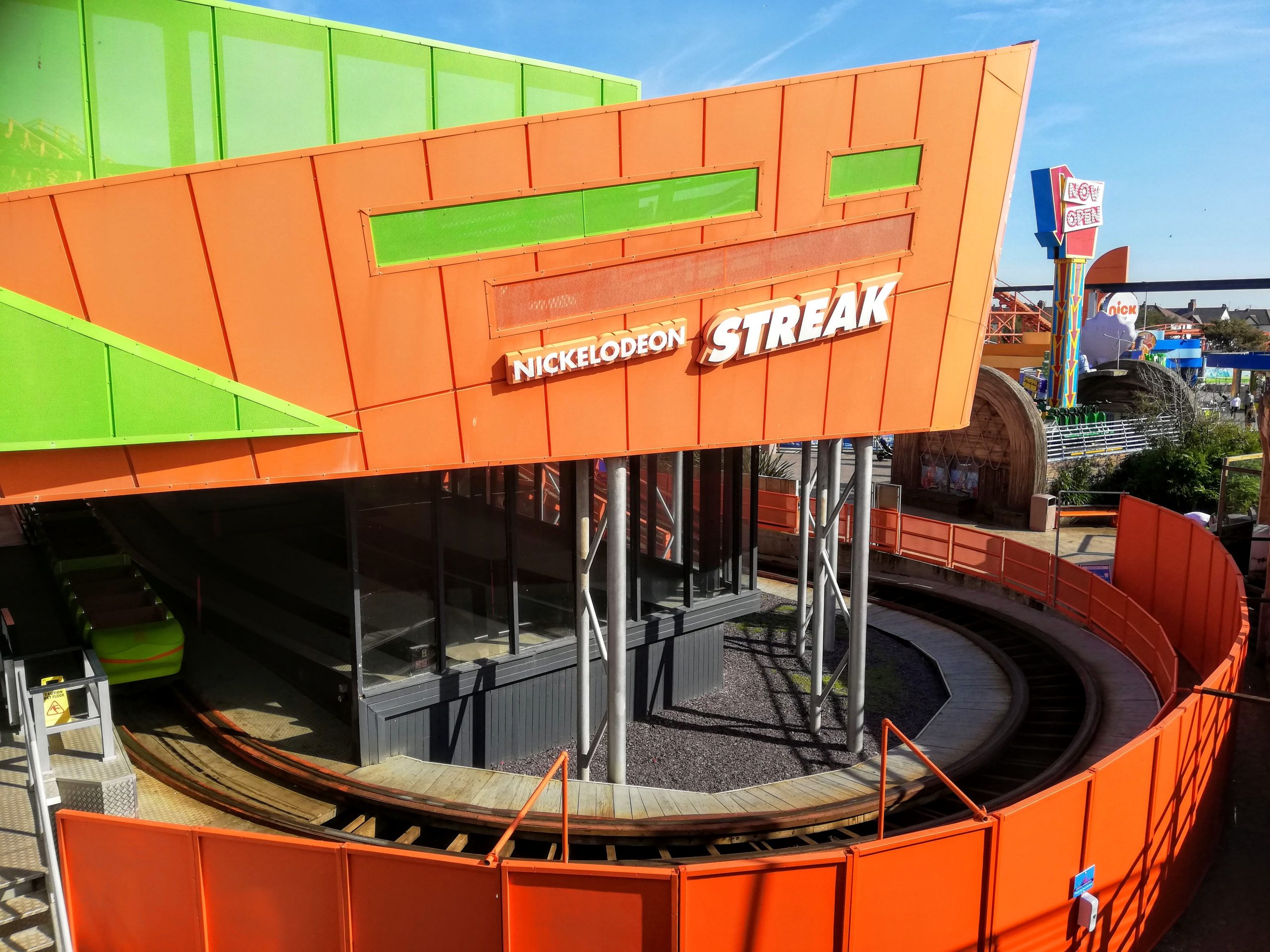 Nickelodeon streak rollercoaster at Blackpool Pleasure Beach